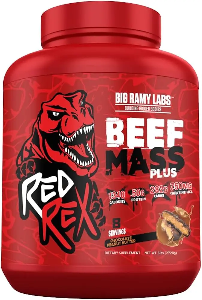 Big Ramy Labs Red Rex Beef mass plus-2.71KG-8serv.-Choclate Peanut Butter
