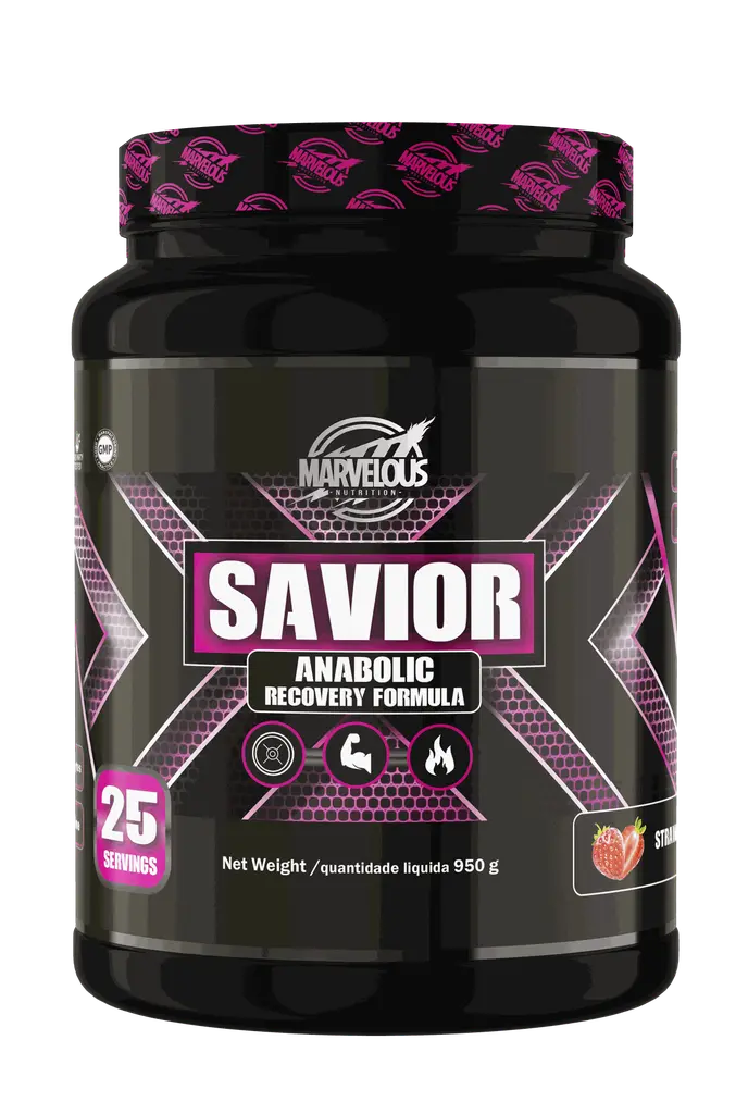 Marvelous Nutrition Savior Anabolic Recovery Formula 950g . - 25 Serv.- Strawberry