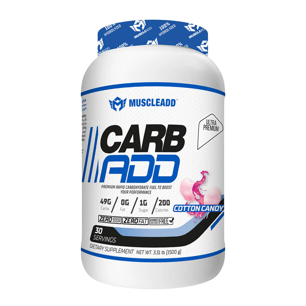 Muscle Add Carb Add-30Serv.-  1500G-Cotton Candy