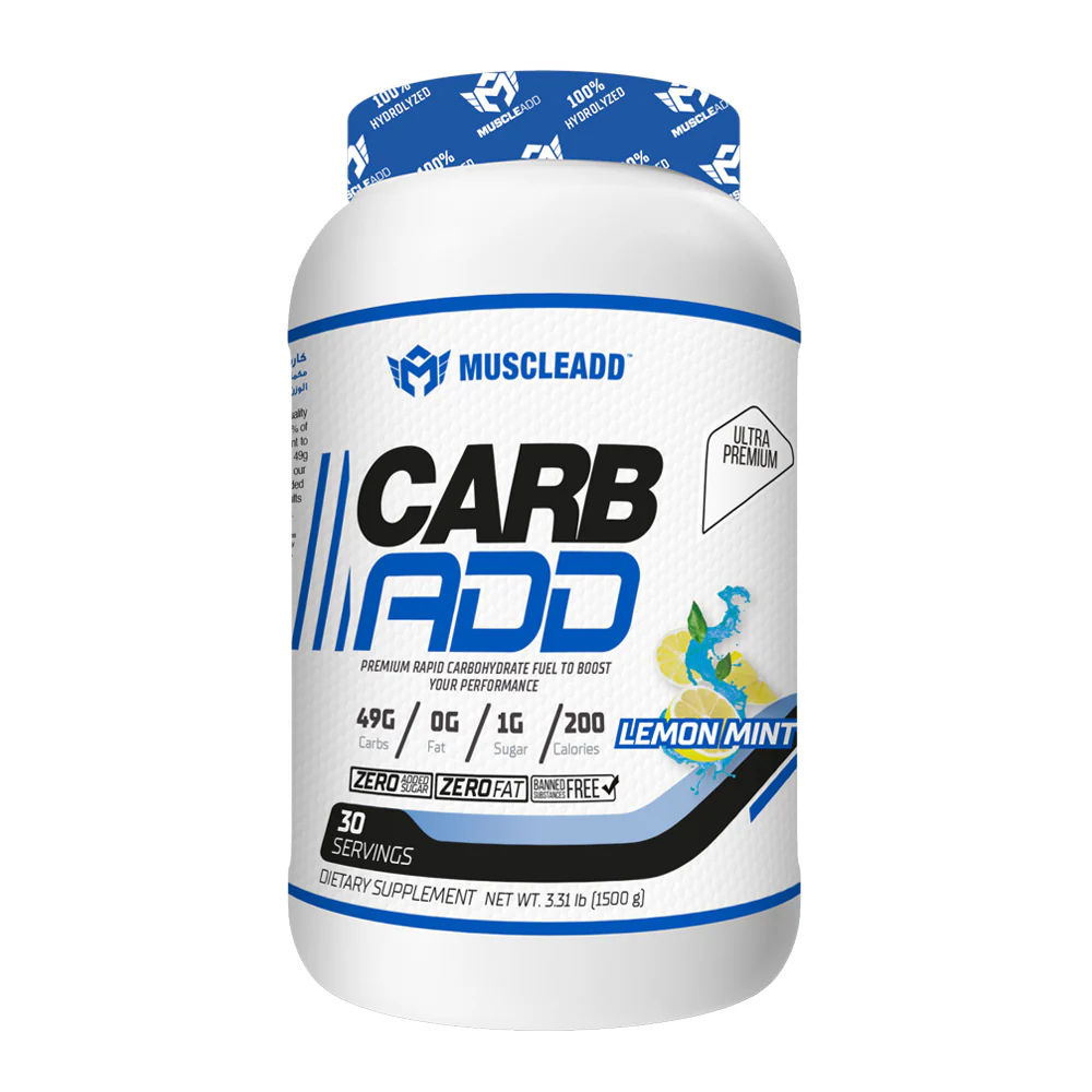 Muscle Add Carb Add-30Serv.- 1500G-Lemon Mint