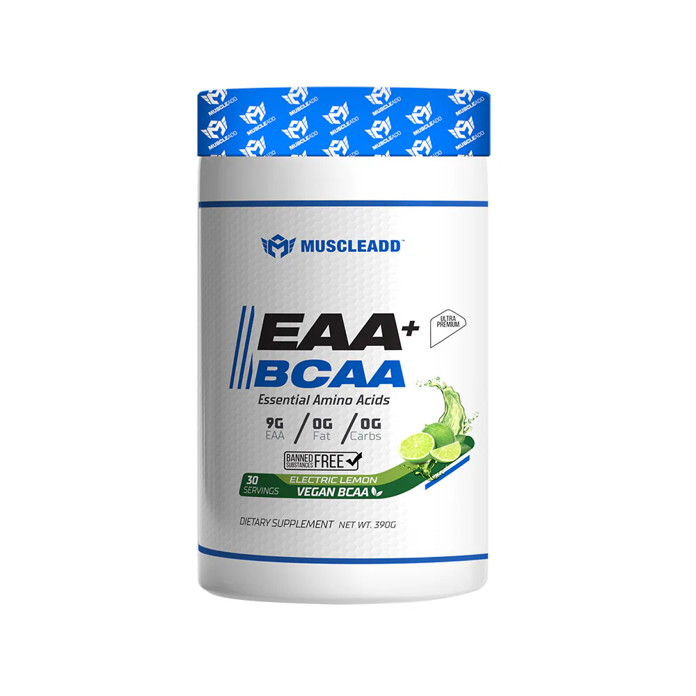 Muscle Add Eaa+Bcaa Essential Amino Acids-30Serv.-390G.-Electric Lemon
