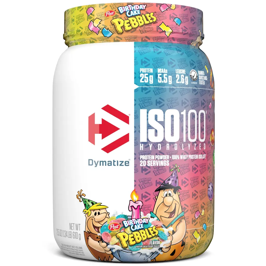Dymatize Iso100 Hydrolyzed - Birthday Cake Pebbles - 650G - 20Serv