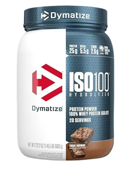 Dymatize Iso100 Hydrolyzed - Fudge Brownie - 650G - 20Serv