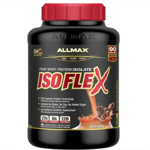 [665553121154] AllMax Nutrition - ISOFLEX Whey Protein-2.27KG-75Serv.-Chocolate 