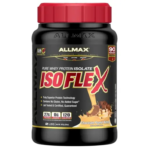 [665553121758] AllMax Nutrition - ISOFLEX Whey Protein-2.27KG-75Serv.-Chocolate Peanut Butter 