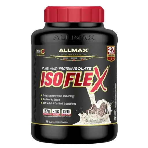 [665553225234] AllMax Nutrition - ISOFLEX Whey Protein-2.27KG-75Serv.-Cookies and Cream 