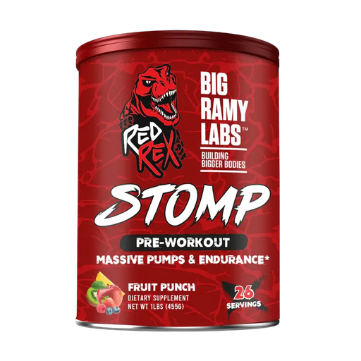 [6223007823548] Big Ramy Labs Stomp Pre Workout-455G-26serving-Fruit Punch