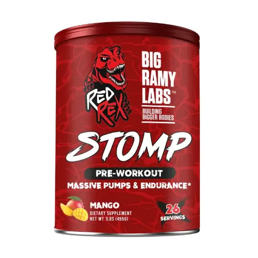 [6223007823388] Big Ramy Labs Stomp Pre-Workout-455G-26serving-Mango