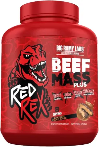 [6223007823180] Big Ramy Labs Red Rex Beef mass plus-2.71KG-8serv.-Choclate Peanut Butter