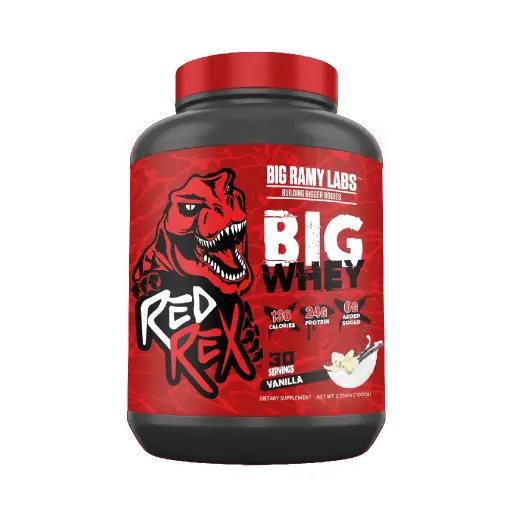 [6223007824224] Big Ramy Labs Red Rex Big whey-1KG-30 serv.-Vanilla