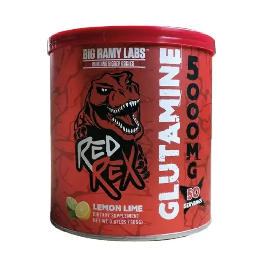 [6223007823272] Big Ramy Labs Red Rex Glutamine-305g-50 Serv.-Lemon lime