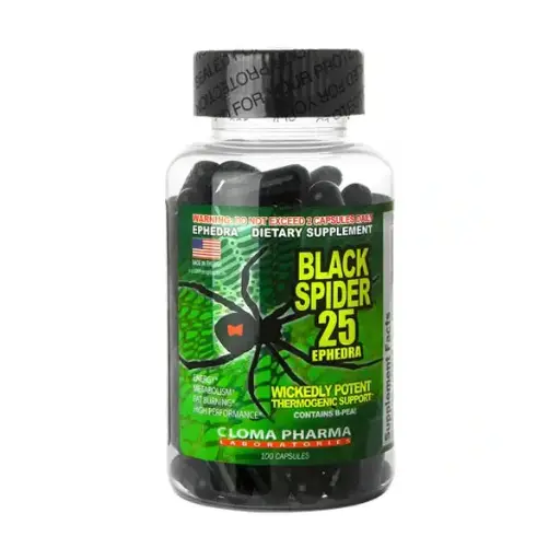 [859613252258] Cloma Pharma Black Spider - 100 Caps