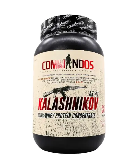 [6224009878130] Commandos Kalashnikov AK-47 Whey Protein-1050G-30BULLETS-Chocolate Bullets