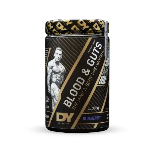 [5060763890435] Dy Nutrition Blood&Guts The Mind&Body Pre-workout-380G.-20Serv.-Blue Berry