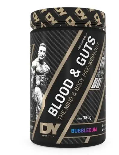 [5060763890466] Dy Nutrition Blood&Guts The Mind&Body Pre-Workout-380G.-20Serv.-Bubble Gum