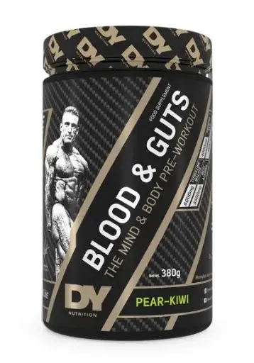 [5060763890459] Dy Nutrition Blood&Guts The Mind&Body Pre-Workout-380G.-20Serv.-Pear- Kiwi