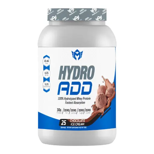 [6223007822312] Muscle Add Hydro Add 100%Hydrolyzed Protein-25Serv-900G- Chocolate Ice Cream