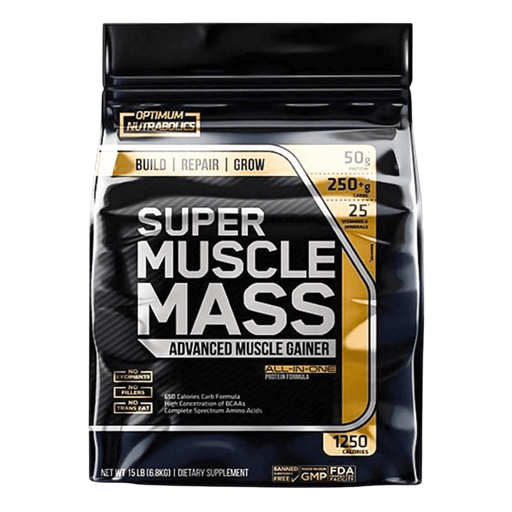 [62250000345331] Optimum Nutrabolics Super Muscle Mass-20Serv.-6.8Kg-Chocolate
