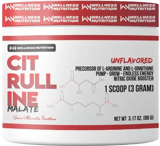 [6225000531147] Wellness Nutrition Citrulline Malate-90G-30Serv.-Unflavored