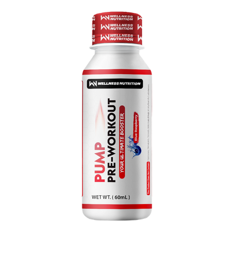 [6224002171207] Wellness Nutrition Pump Pre-Workout Shot-60Ml-BlueBerry