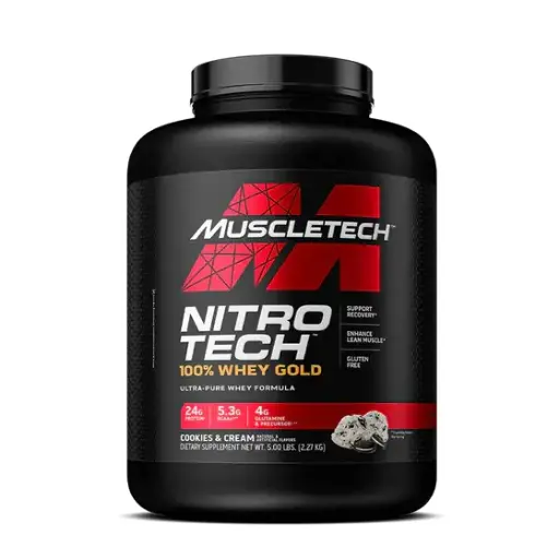 [631656710489] Muscletech Nitrotech 100% Whey Gold-77Serv-2.28KG- Cookies Cream