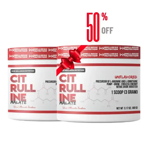  2xWellness Nutrition Citrulline Malate-90G-30Serv.-Unflavored