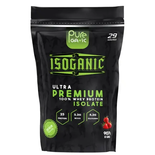 [6224002780058] Pure Ganic Iso Ganic - 1 KG-29 Serving -Strawberry
